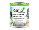 OSMO 1143 Holzschutz Ol-Lasur Effekt защитное масло-лазурь для древесины с эффектом серебра (оникс)